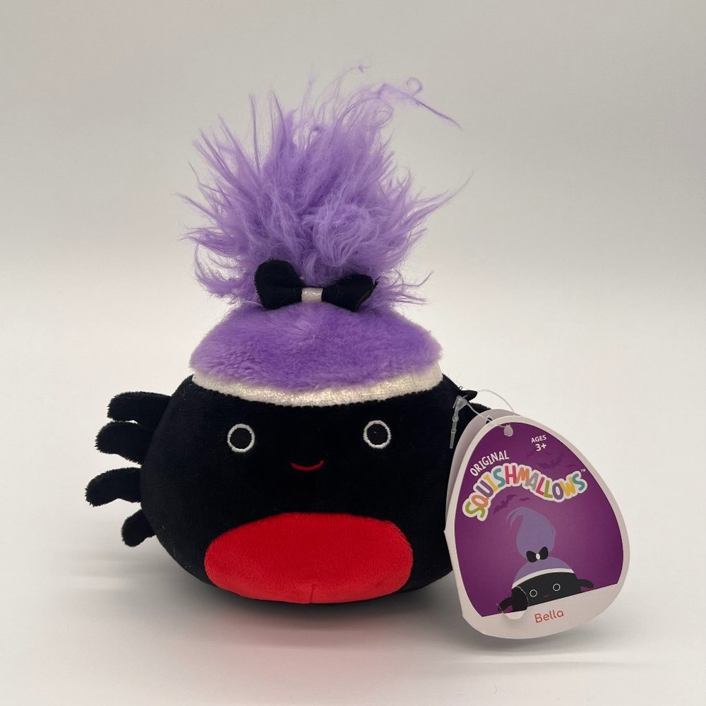 NWT 🥀 5" Bella Squish-Doo the Black Spider Halloween Squishmallow